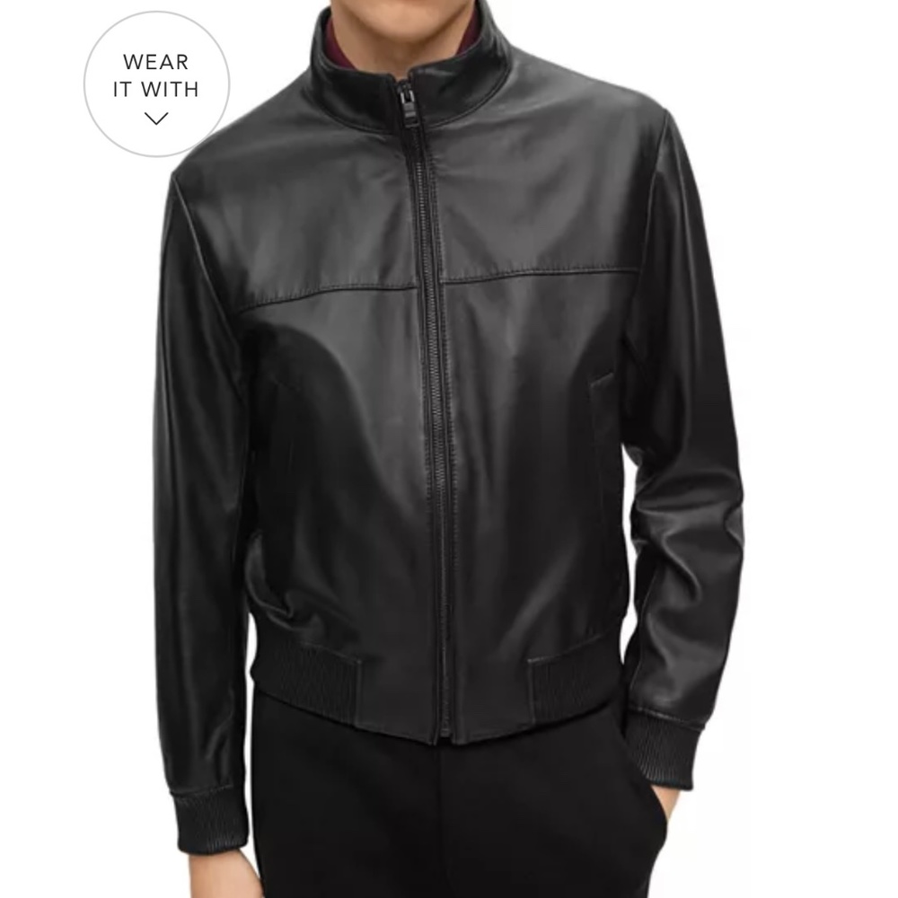 Boss lambskin jacket
